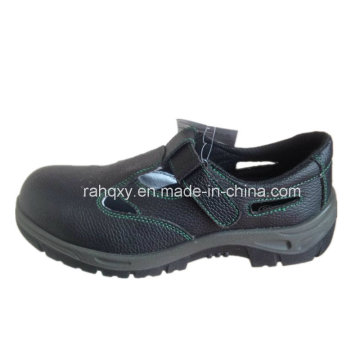 Sandal Type Split Embossed Leather Safety Shoes (HQ01008)